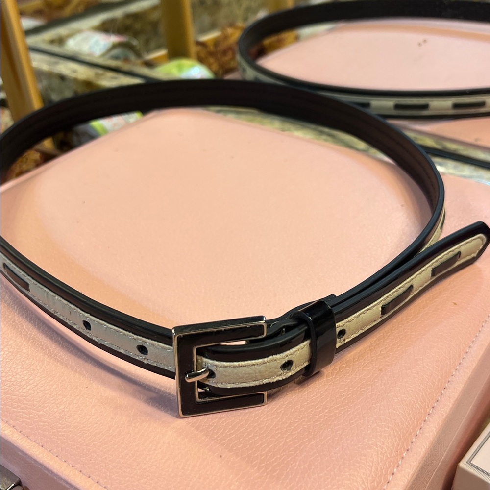 Black and White Women's Belt